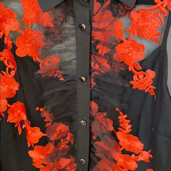 New Iren Klairie mesh blouse size 42 - Picture 2 of 5